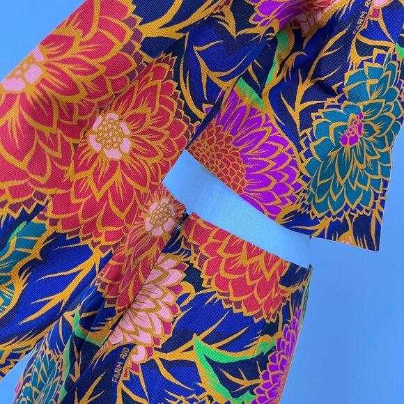 NWOT FARM RIO Multicolor Floral Garden Cut-Out Long Blazer Size S - Picture 12 of 12